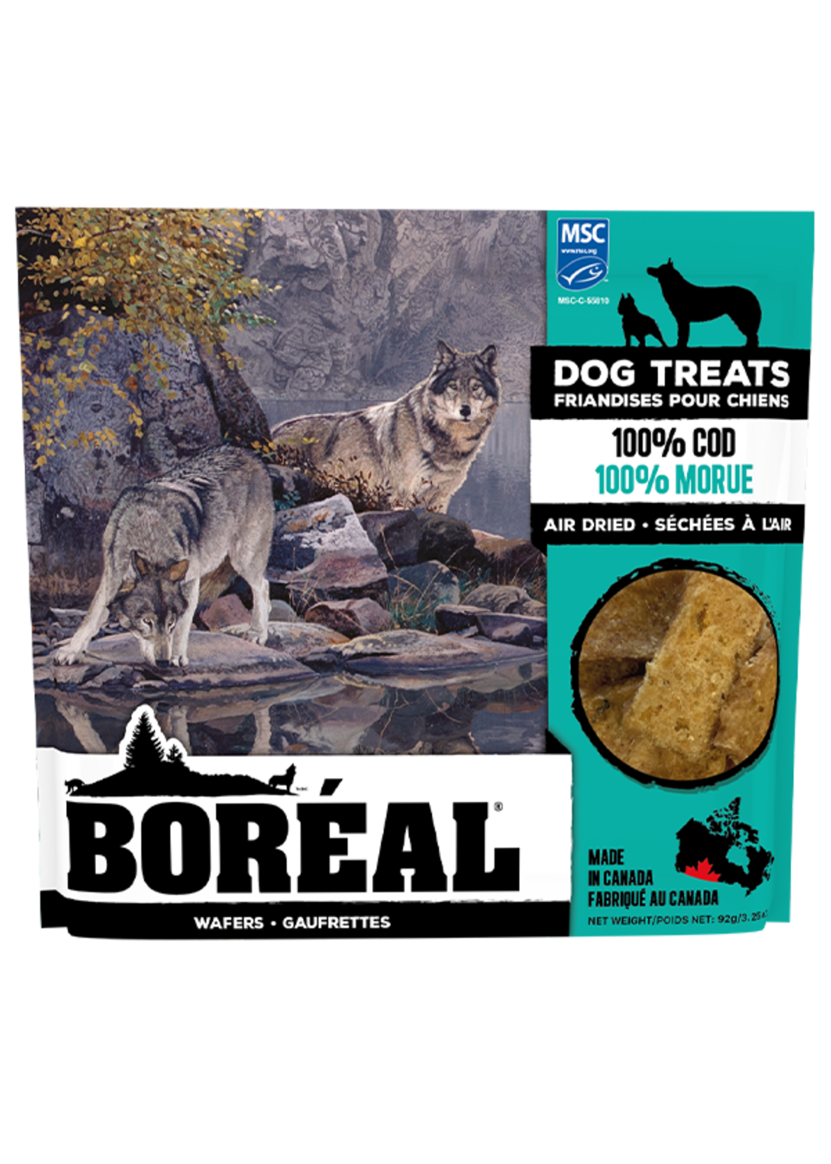 Boreal Boreal Dog Treats 100% Cod Wafers 92g