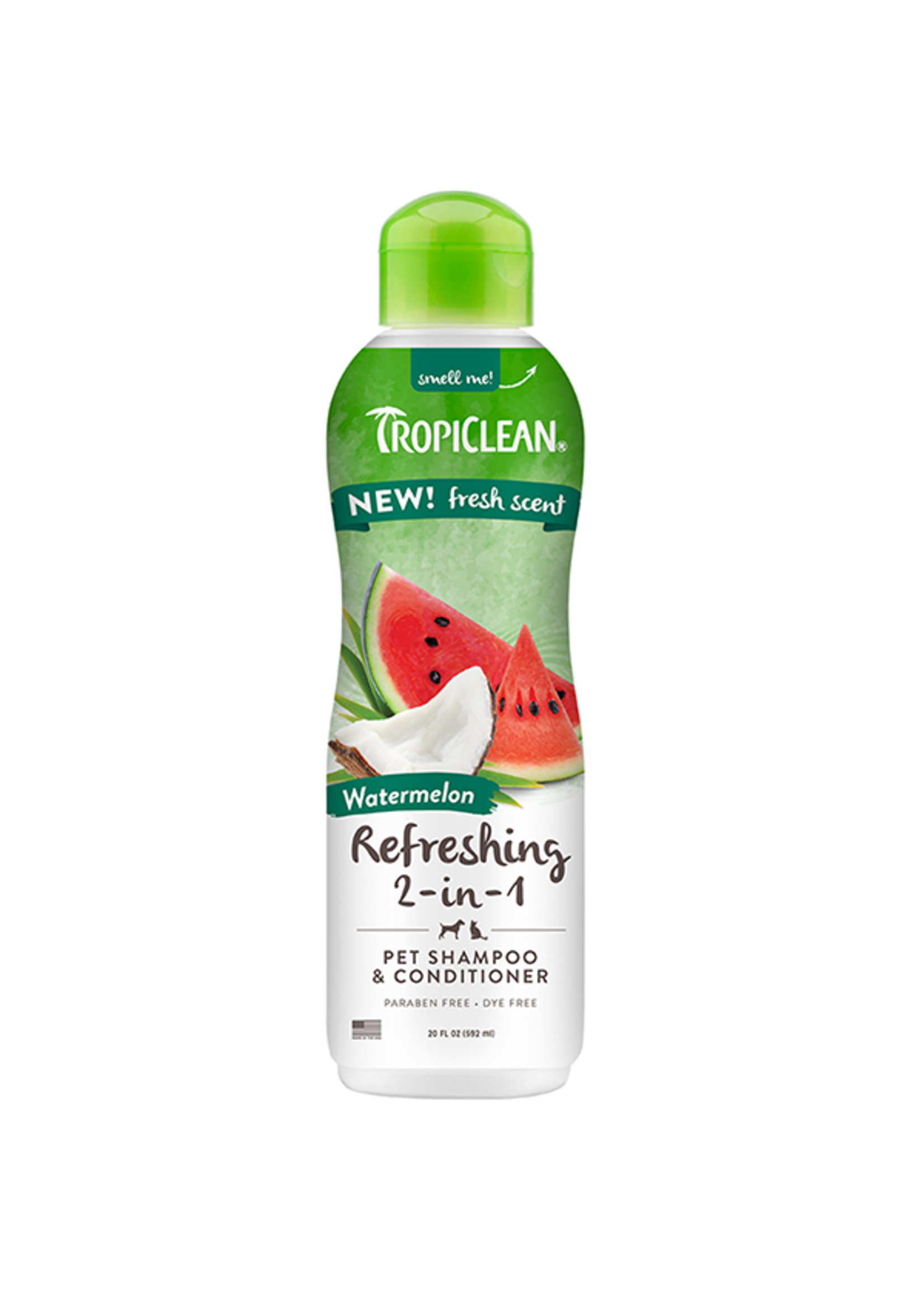 Tropiclean TropiClean - 2-in-1 Shampoo & Conditioner Watermelon 20 oz