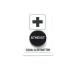 Word for Word Factory ATHEIST Pinback Button Badge
