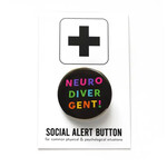 Word for Word Factory NEURODIVERGENT! Autistic Pinback Button