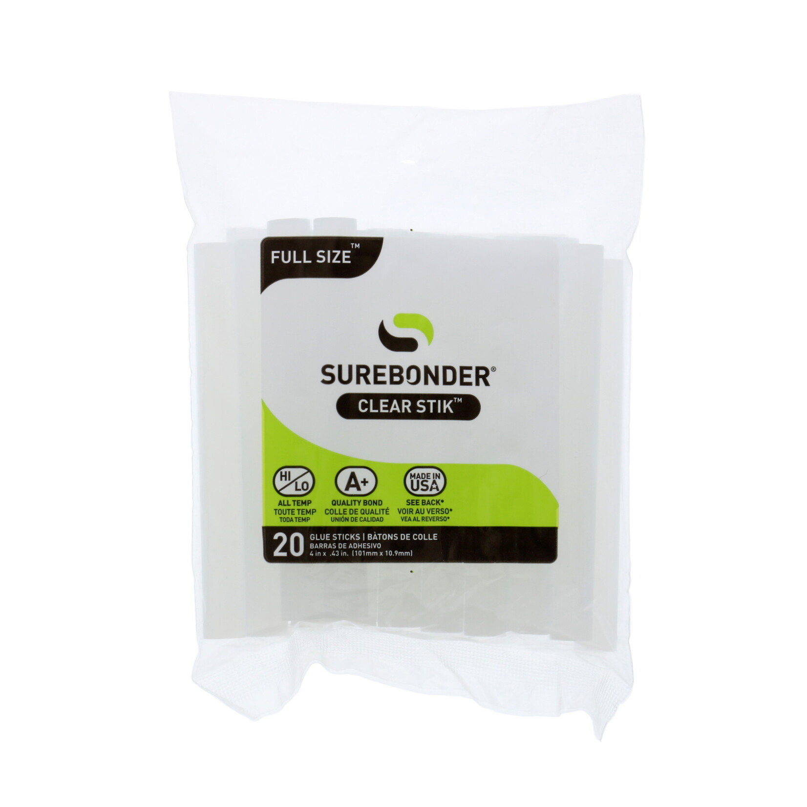 Surebonder Surebond All Temp Regular Glue Sticks, 4"