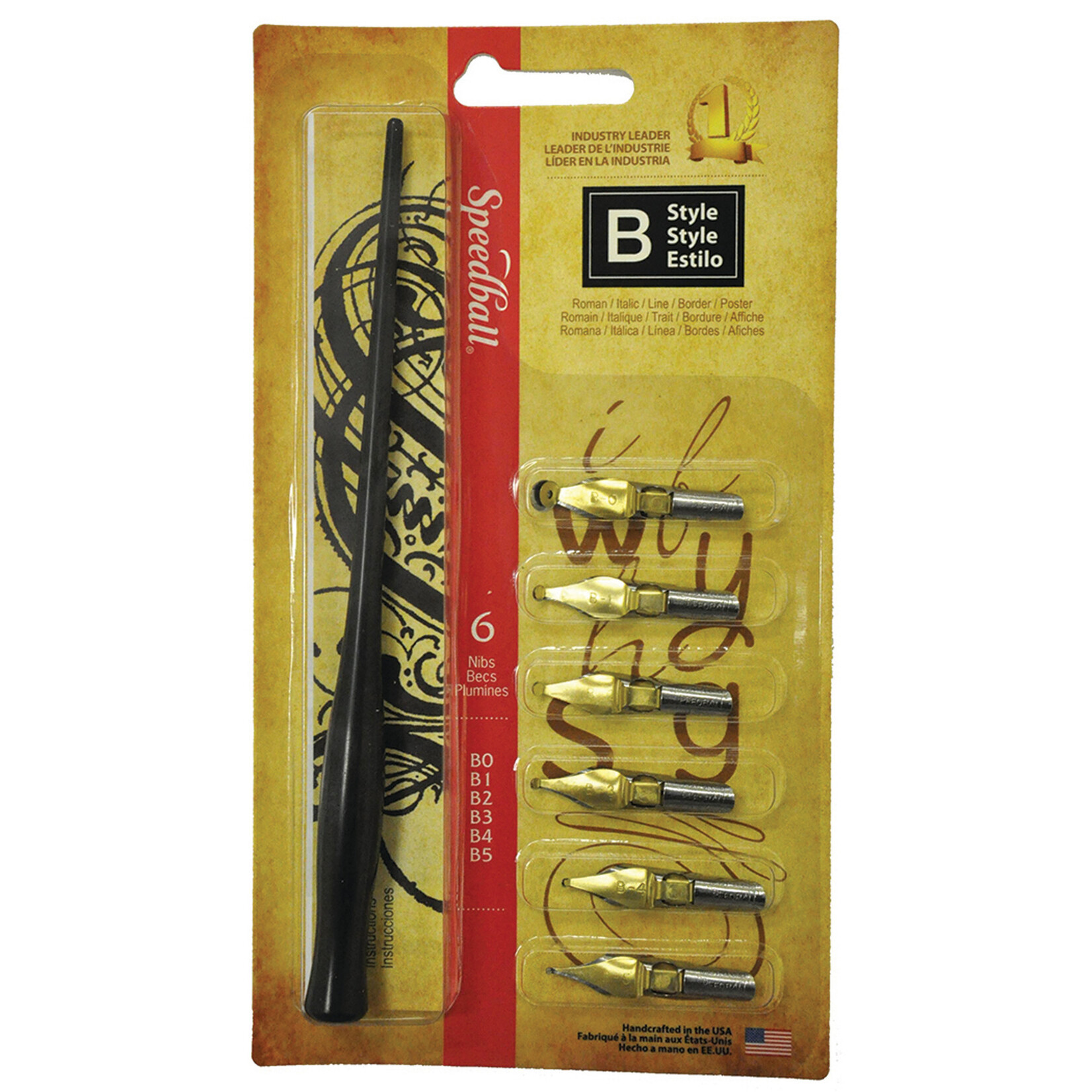 Speedball Speedball Carded Pen B Style Set