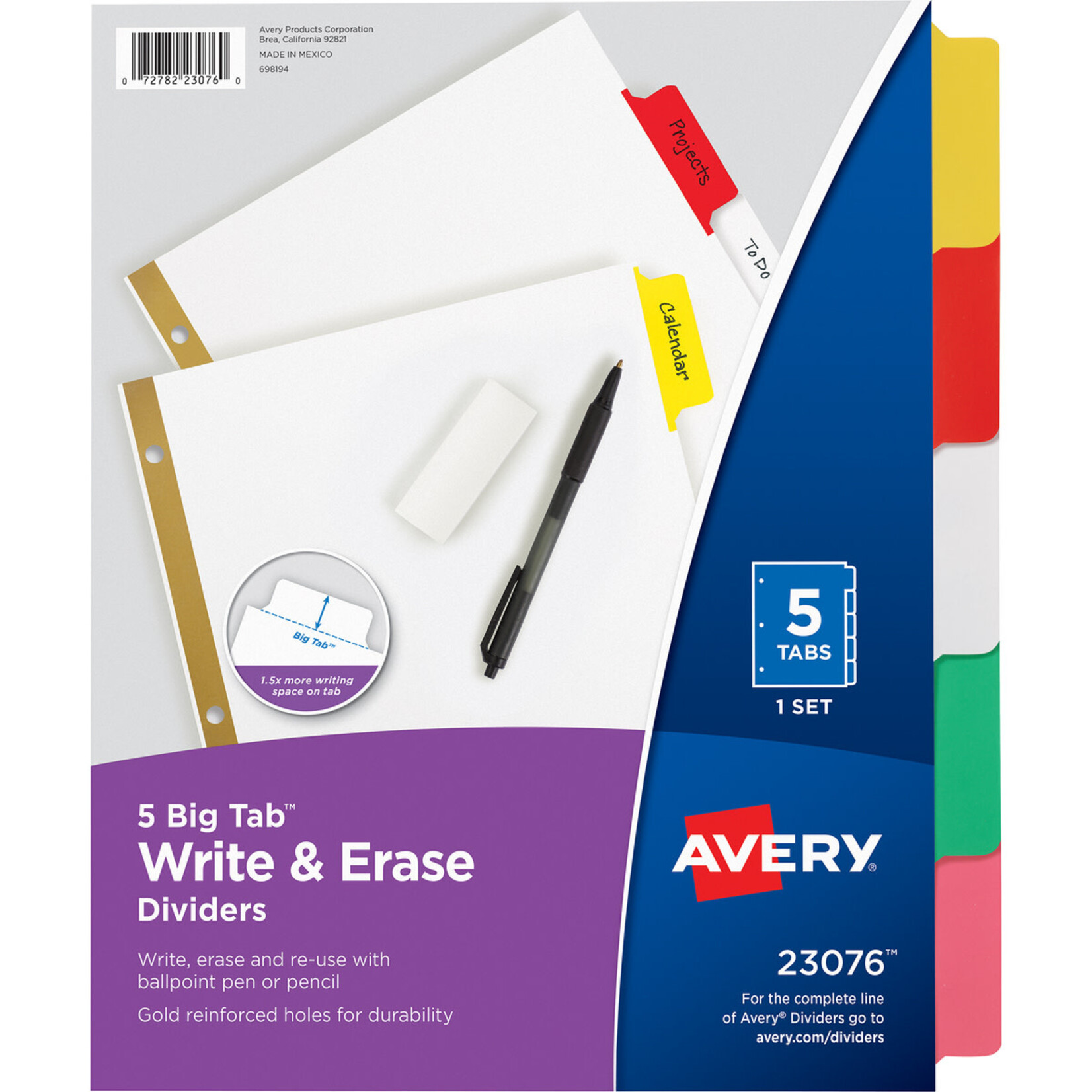 Avery Avery Tab Dividers, 5 Pack