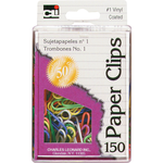 Charles Leonard Charles Leonard Vinyl Paper Clips 150 Pack