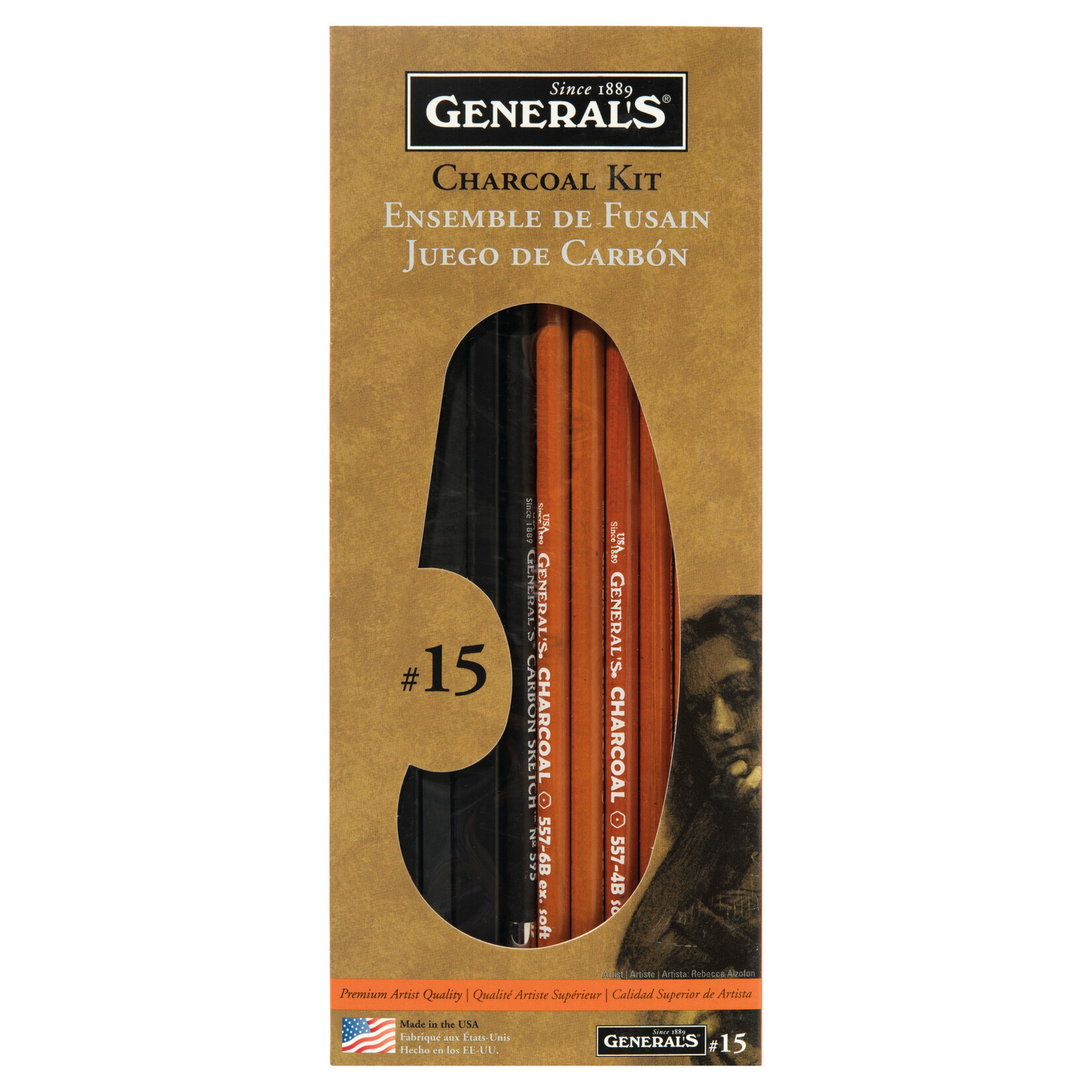 General Pencil General Pencil Charcoal Kit No. 15