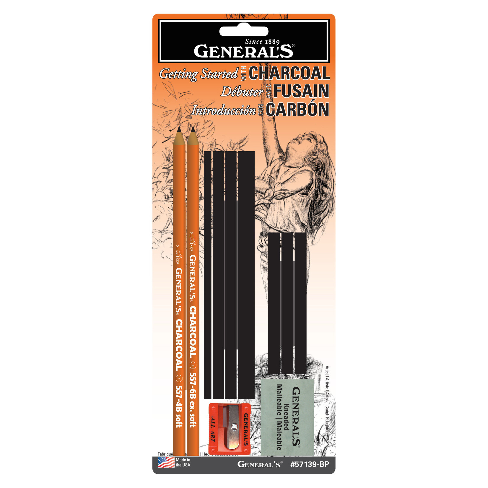 General Pencil General Pencil Charcoal Drawing Set