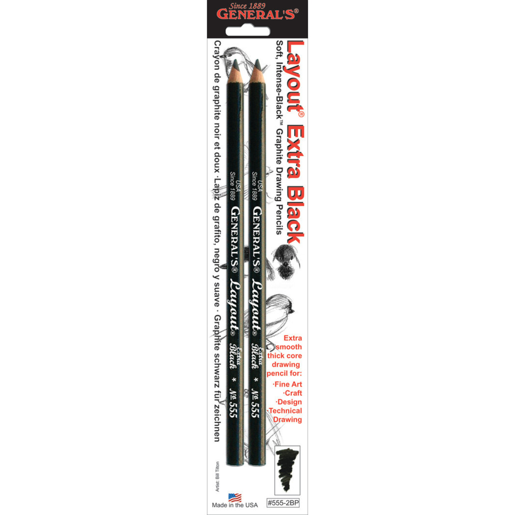 General Pencil General Pencil Layout Pencil 2 pack