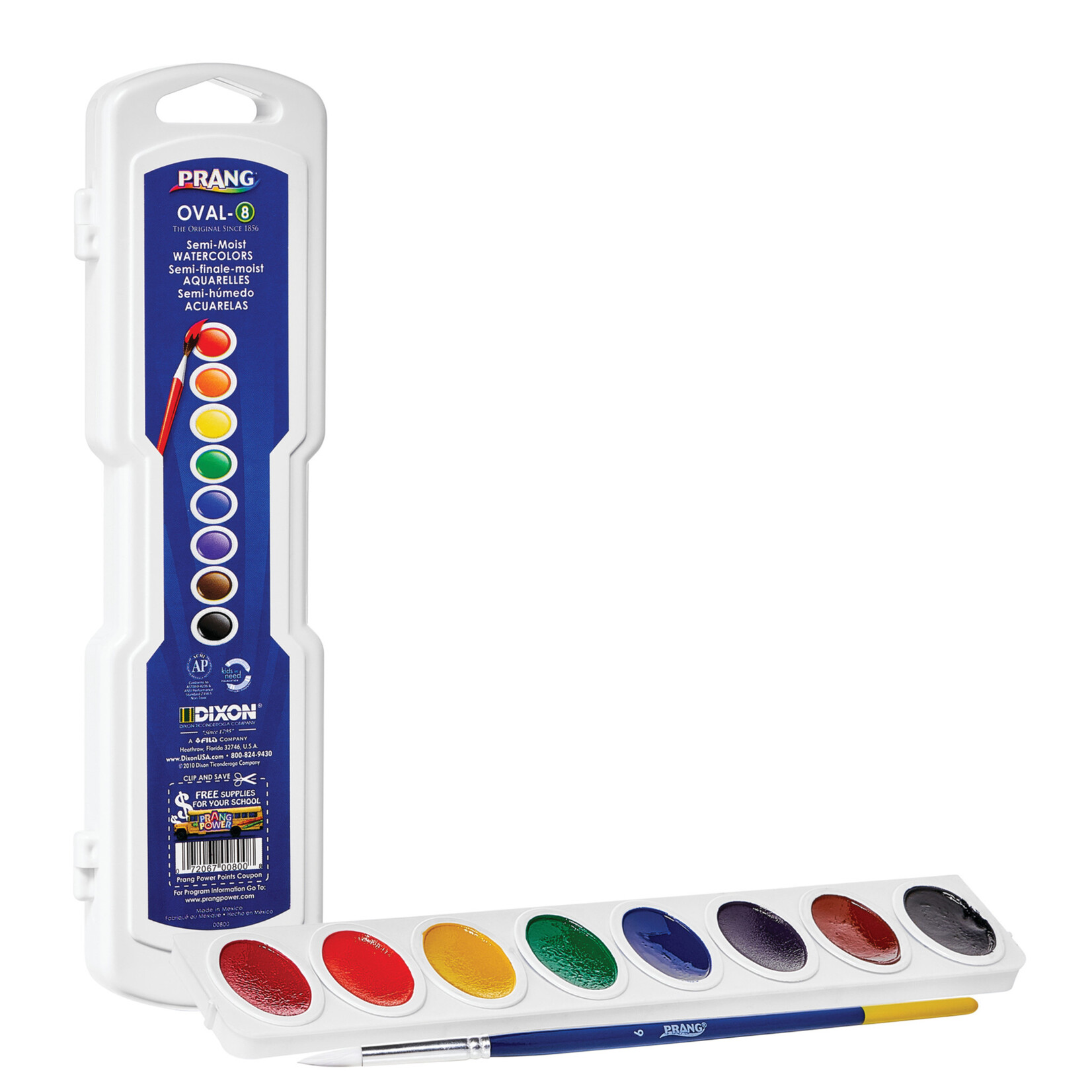 Prang PRANG WATERCOLOR 8 OVAL PAN HANGTAG SET