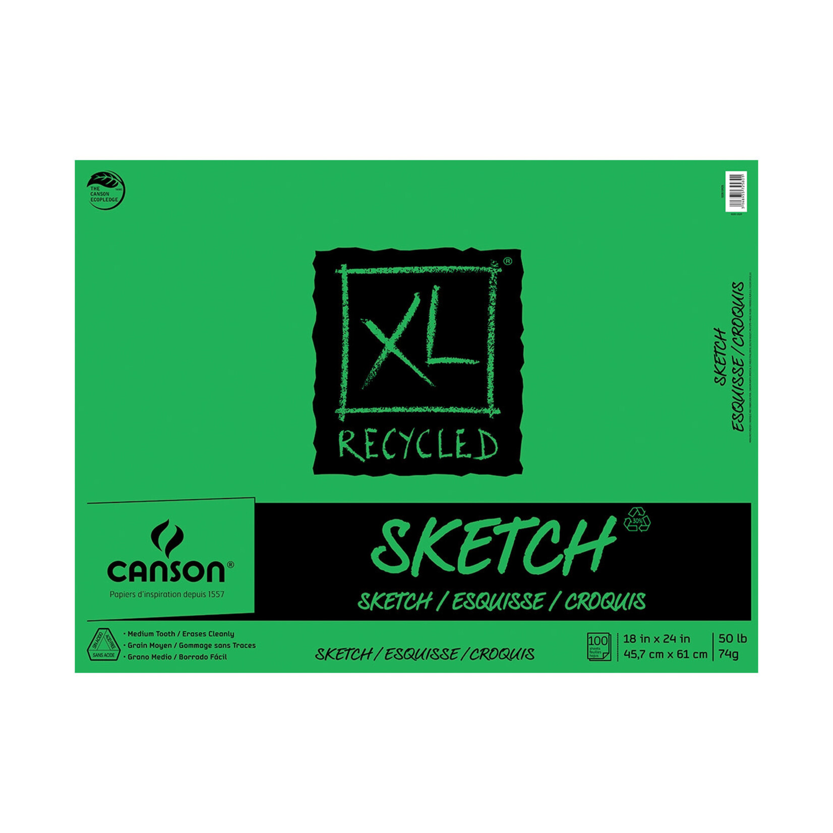 Canson Canson XL Sketch Pad, 18"x 24"