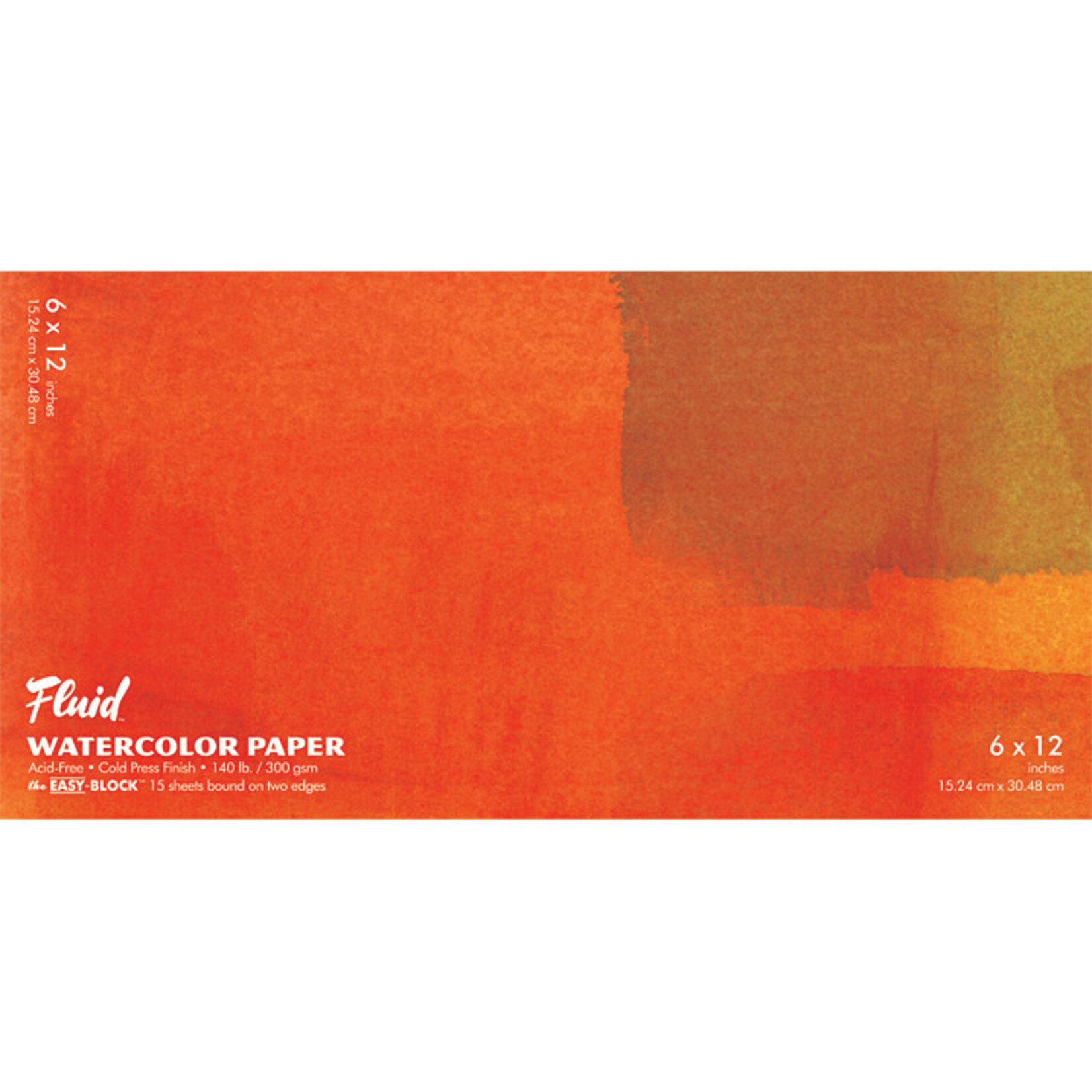 Global Art Materials Fluid Watercolor Paper Block, Cold Press