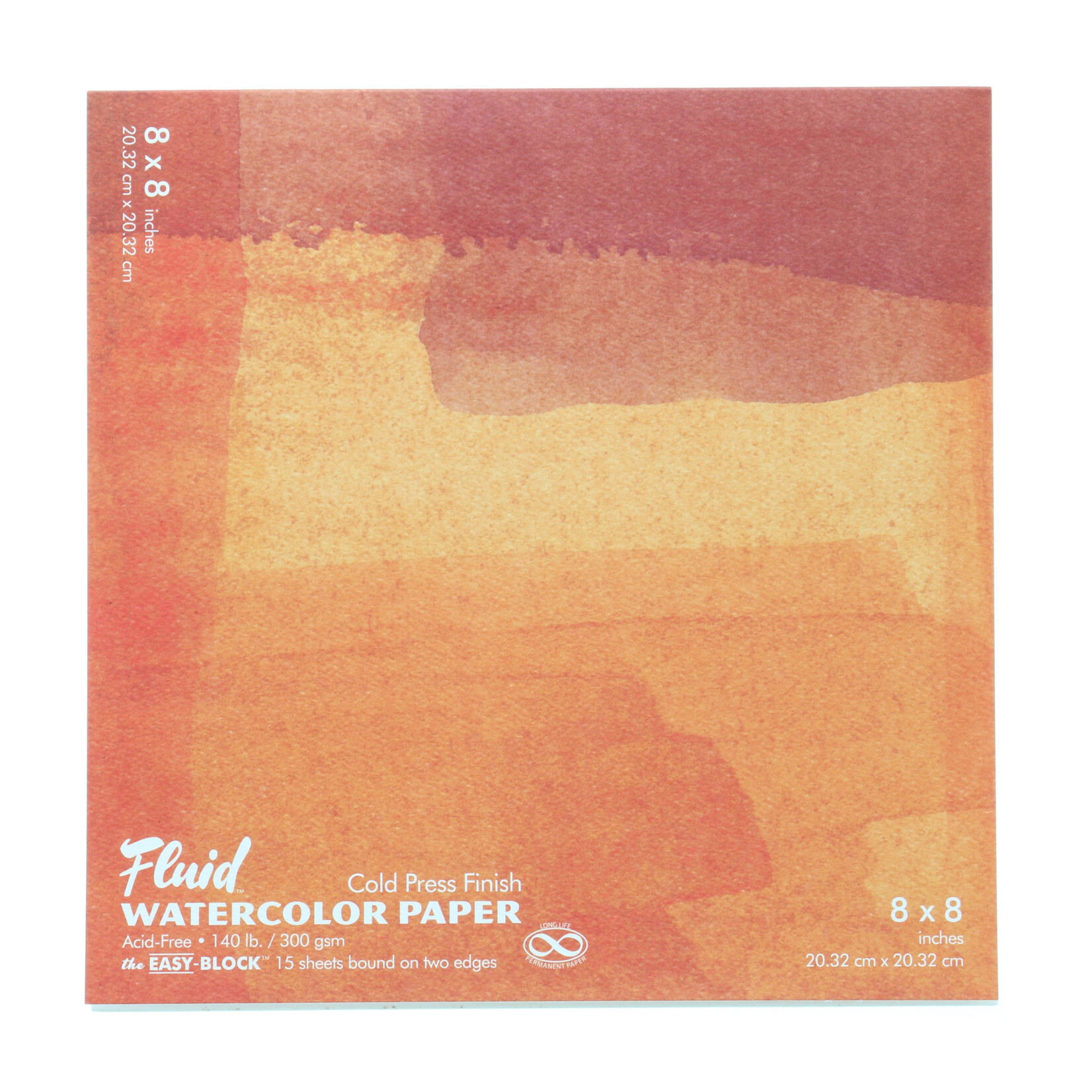 Global Art Materials Fluid Watercolor Paper Block, Cold Press