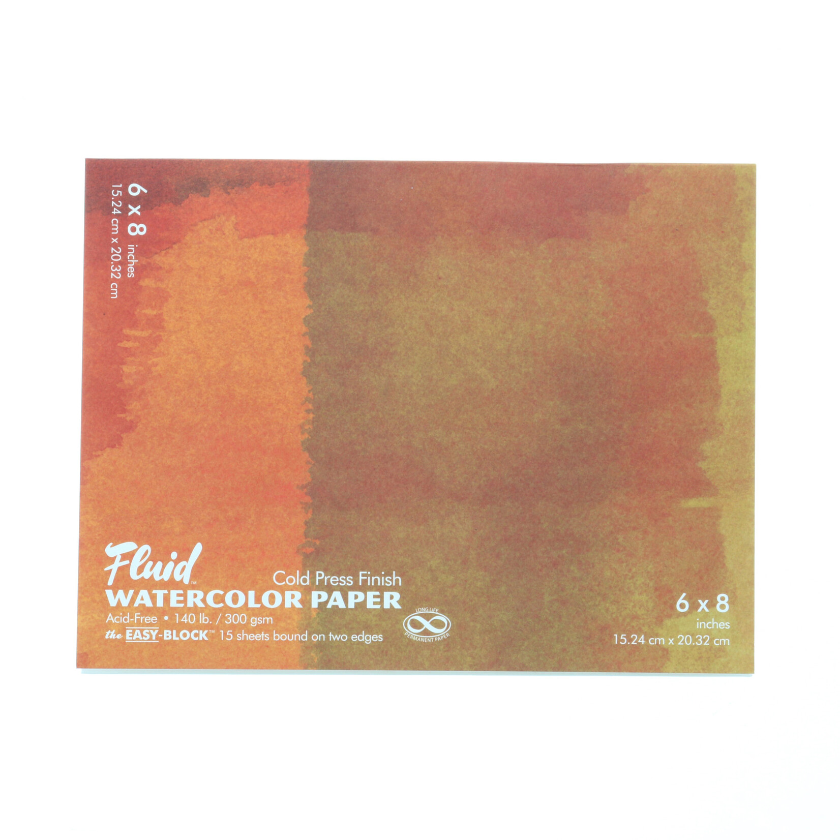 Global Art Materials Fluid Watercolor Paper Block, Cold Press