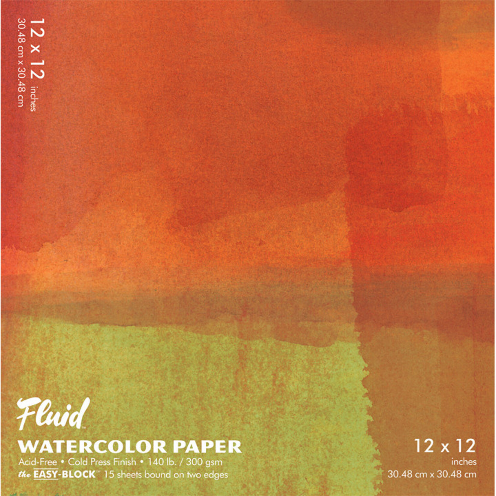 Global Art Materials Fluid Watercolor Paper Block, Cold Press