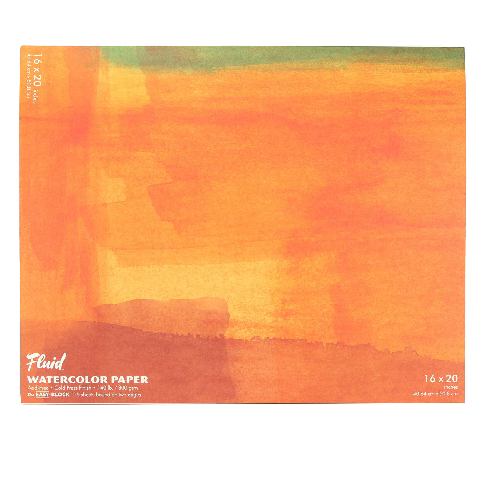 Global Art Materials Fluid Watercolor Paper Block, Cold Press