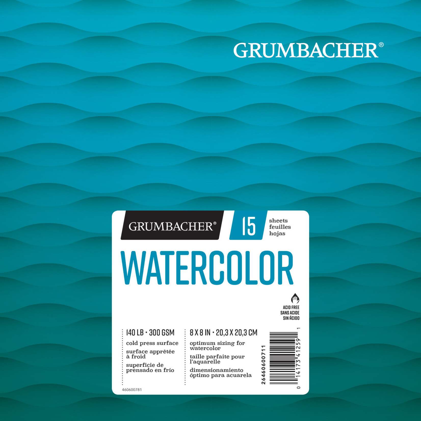 Chartpak Grumbacher Watercolor Pad, Foldover