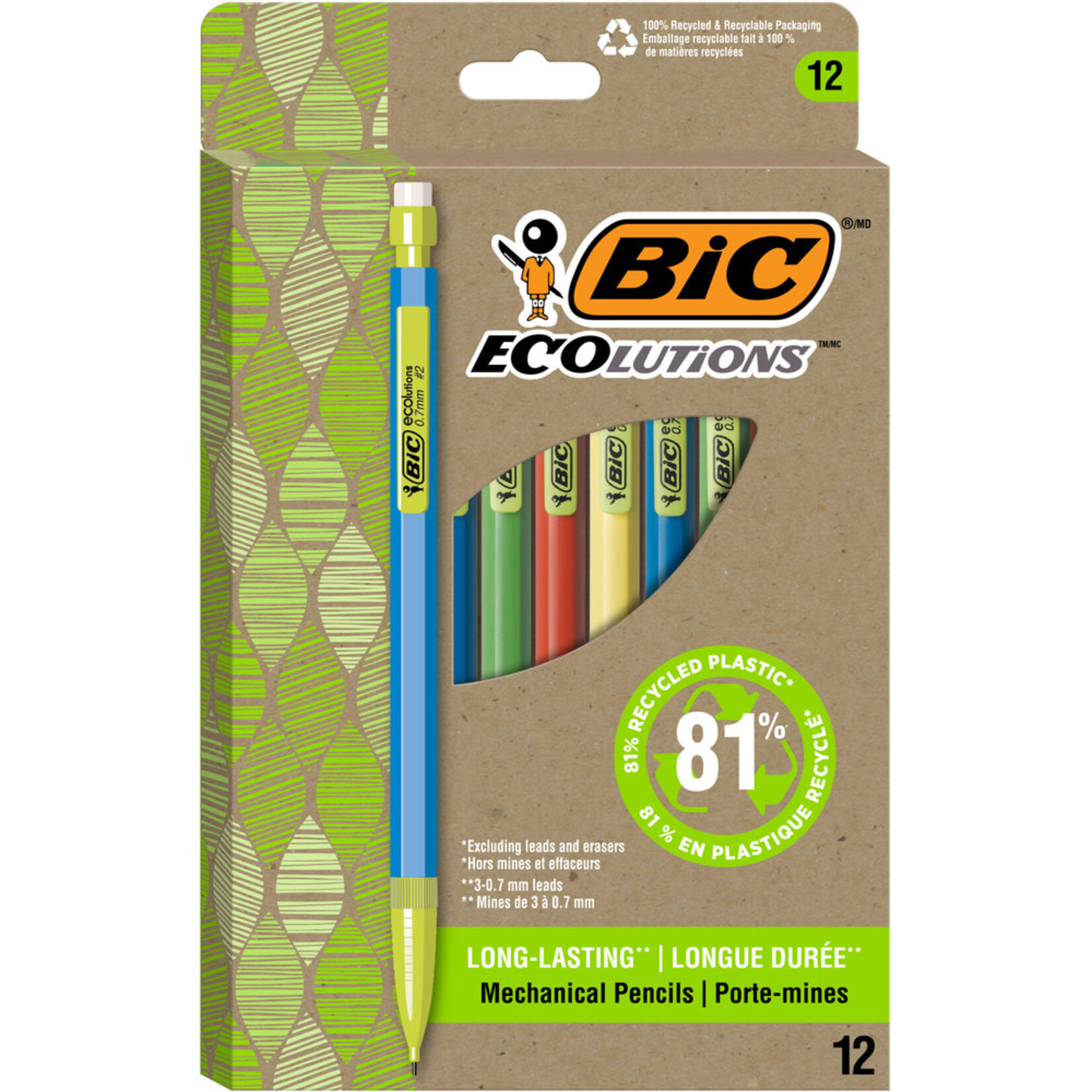 Bic Bic ReVolution Mechanical Pencils 0.7mm 12 Pack