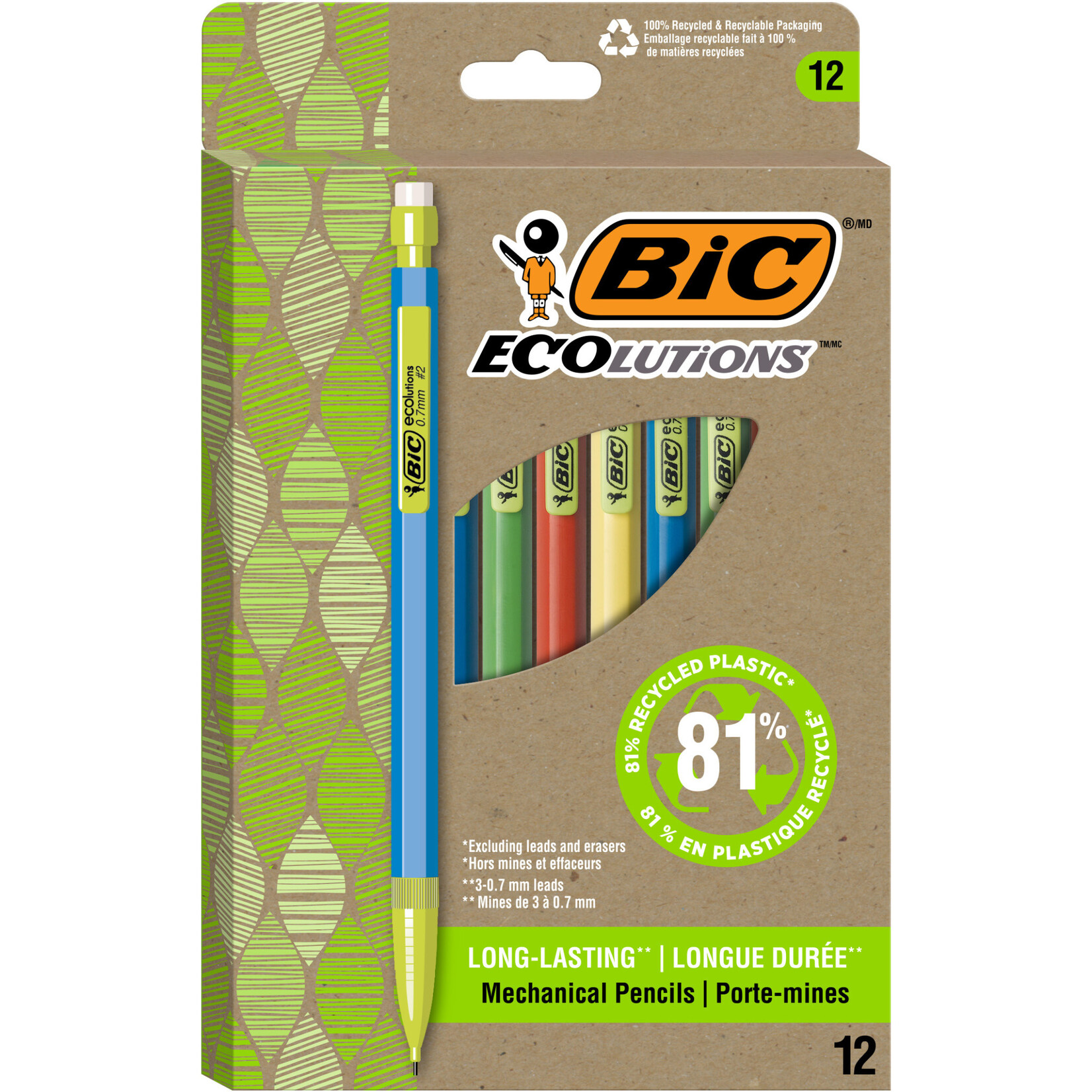 Bic Bic ReVolution Mechanical Pencils 0.7mm 12 Pack