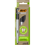 Bic Bic ReVolution Permanent Marker, Black 3 Pack Fine