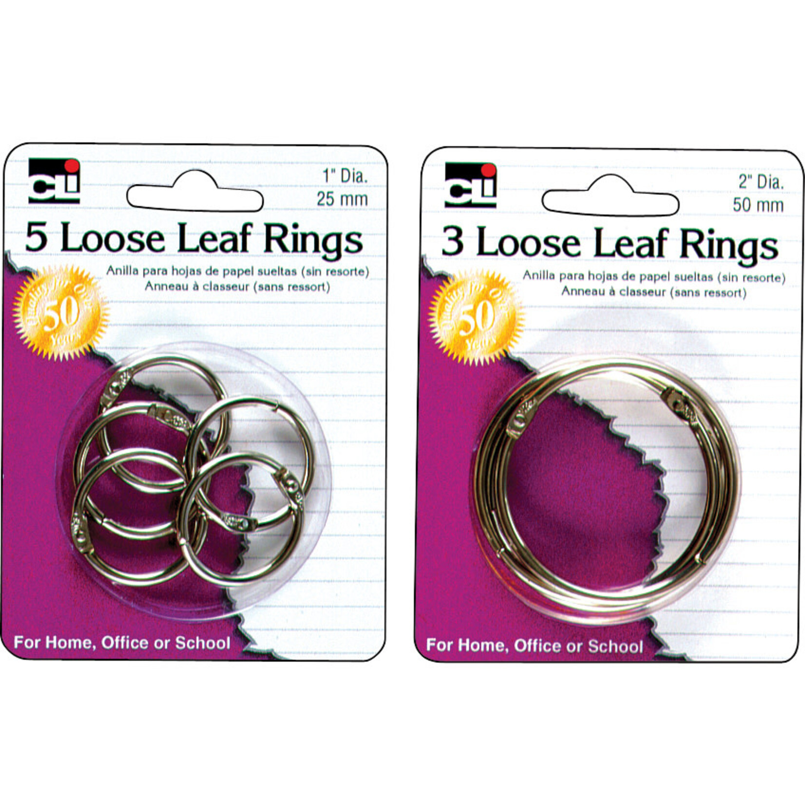 Charles Leonard Charles Leonard Loose Leaf Rings