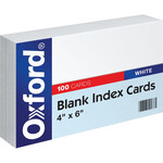 Oxford Oxford White Blank Index Cards