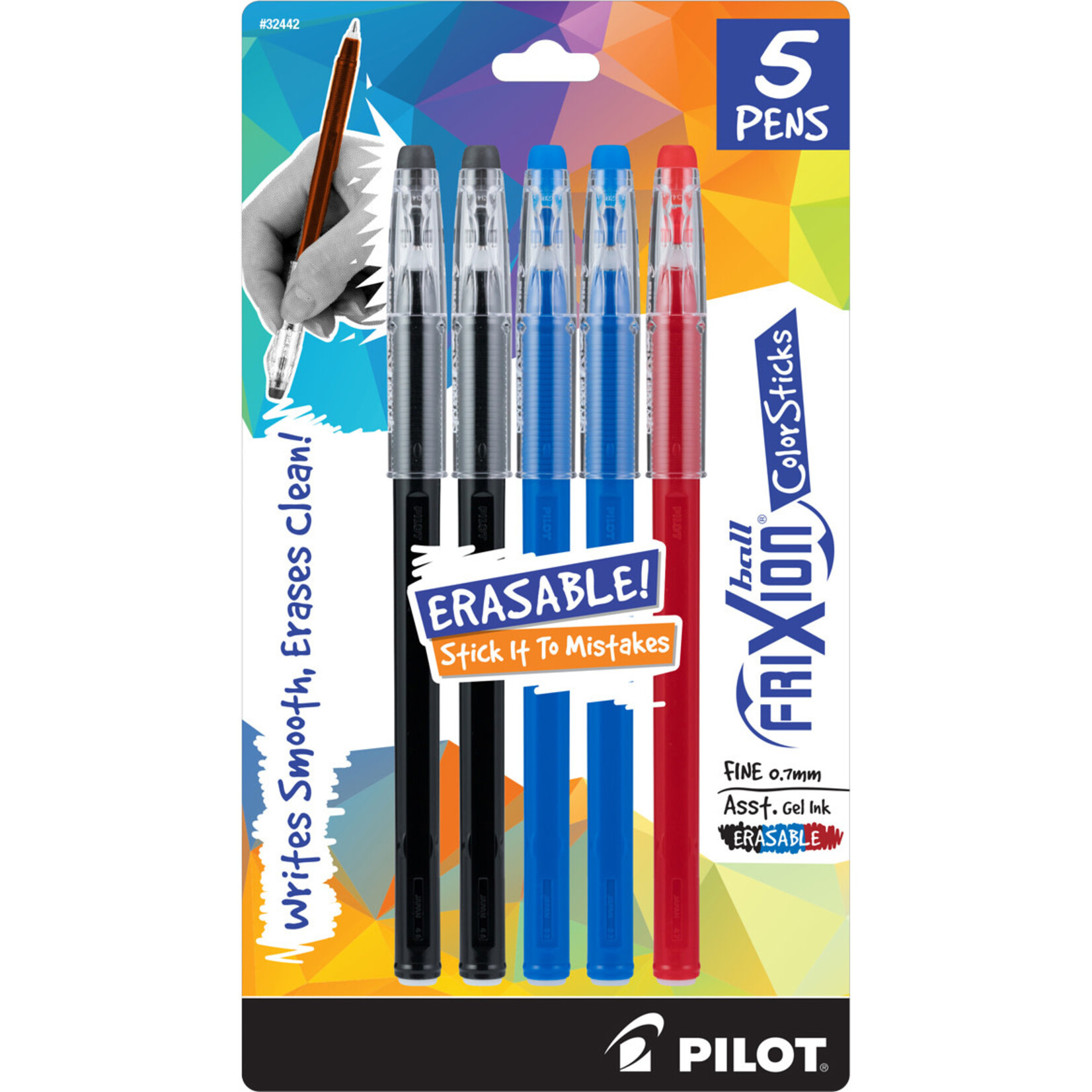 Pilot Pilot FriXion Gel Pen 0.7mm 5pk