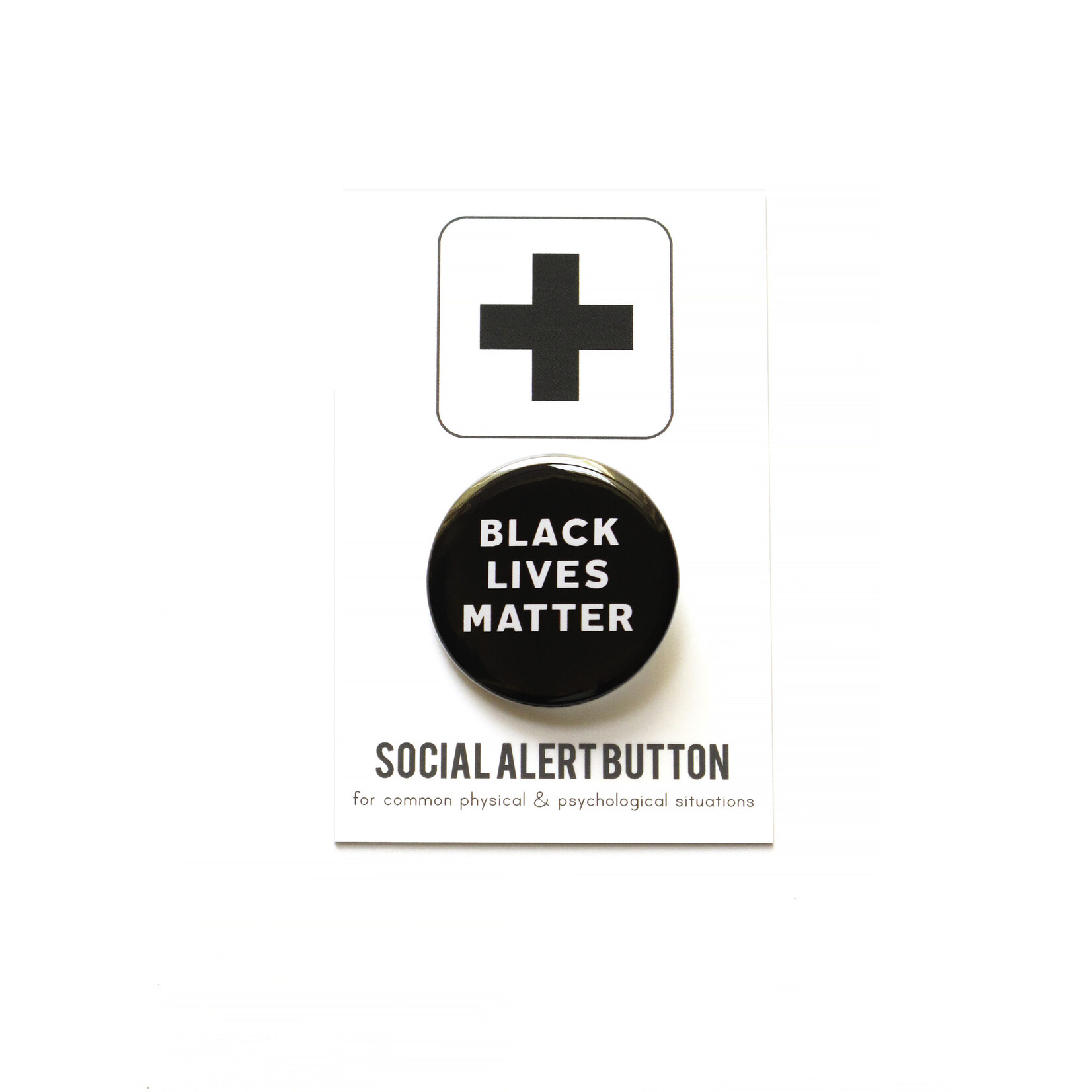 Word for Word Factory BLACK LIVES MATTER BLM Pinback Button