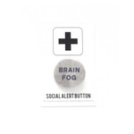 Word for Word Factory BRAIN FOG Pinback Button