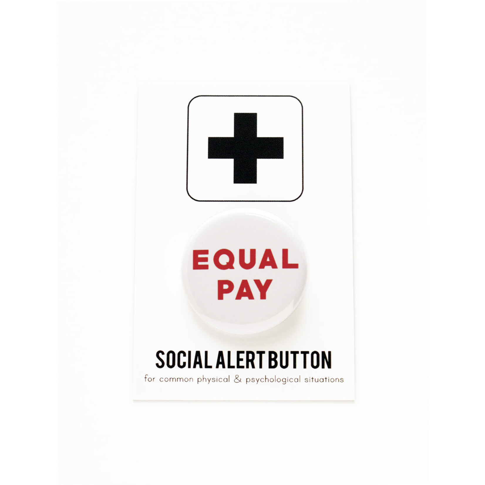 Word for Word Factory EQUAL PAY Pinback Button