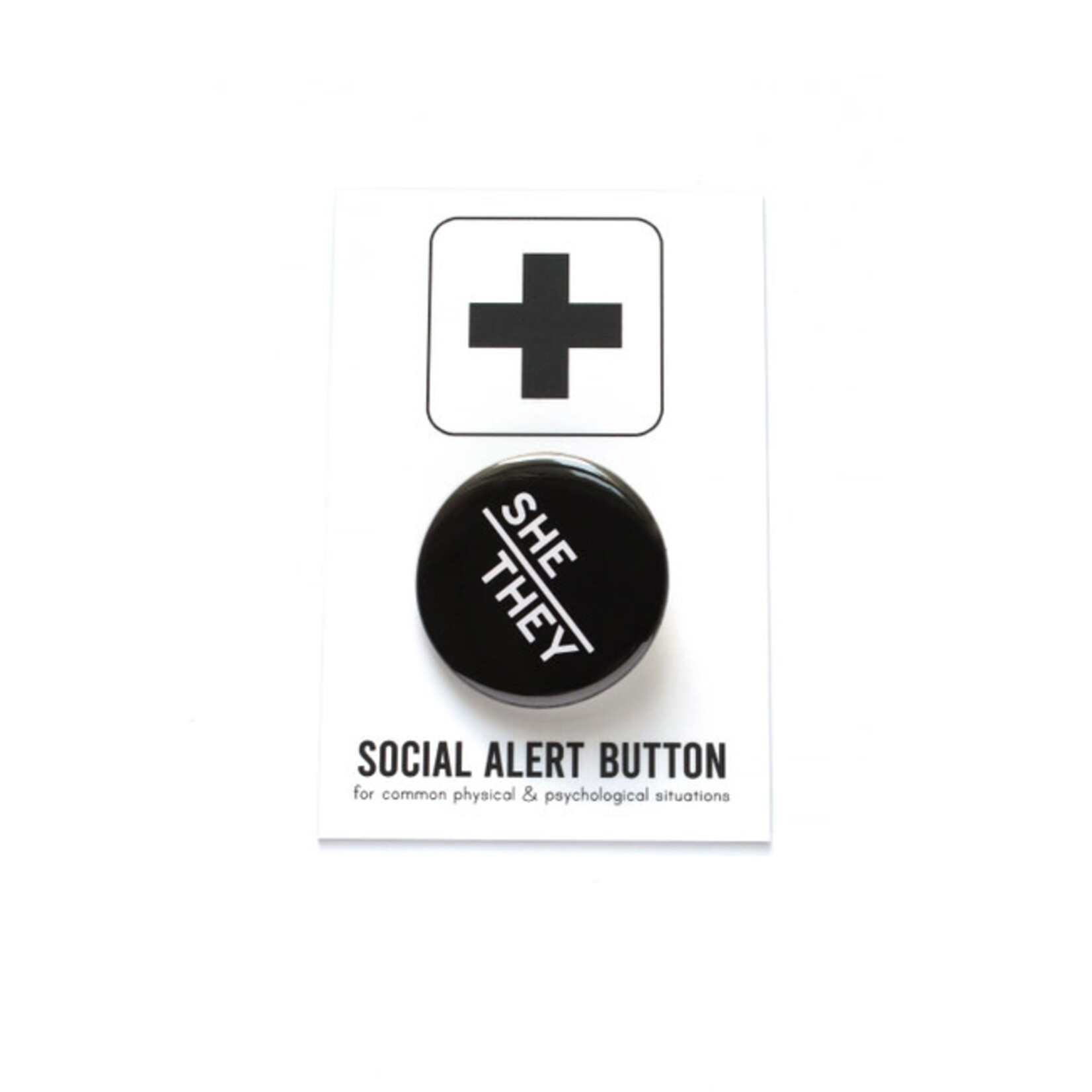 Word for Word Factory PRONOUNS Pinback Button