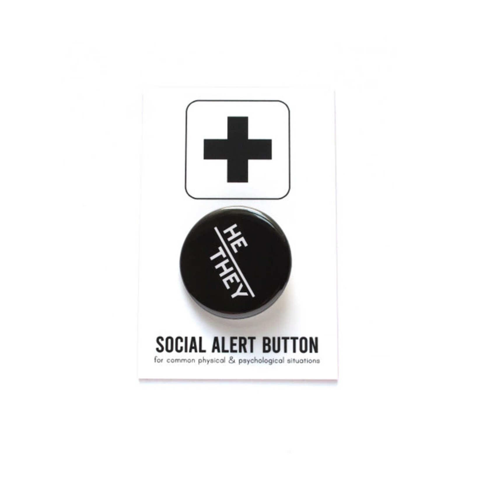 Word for Word Factory PRONOUNS Pinback Button