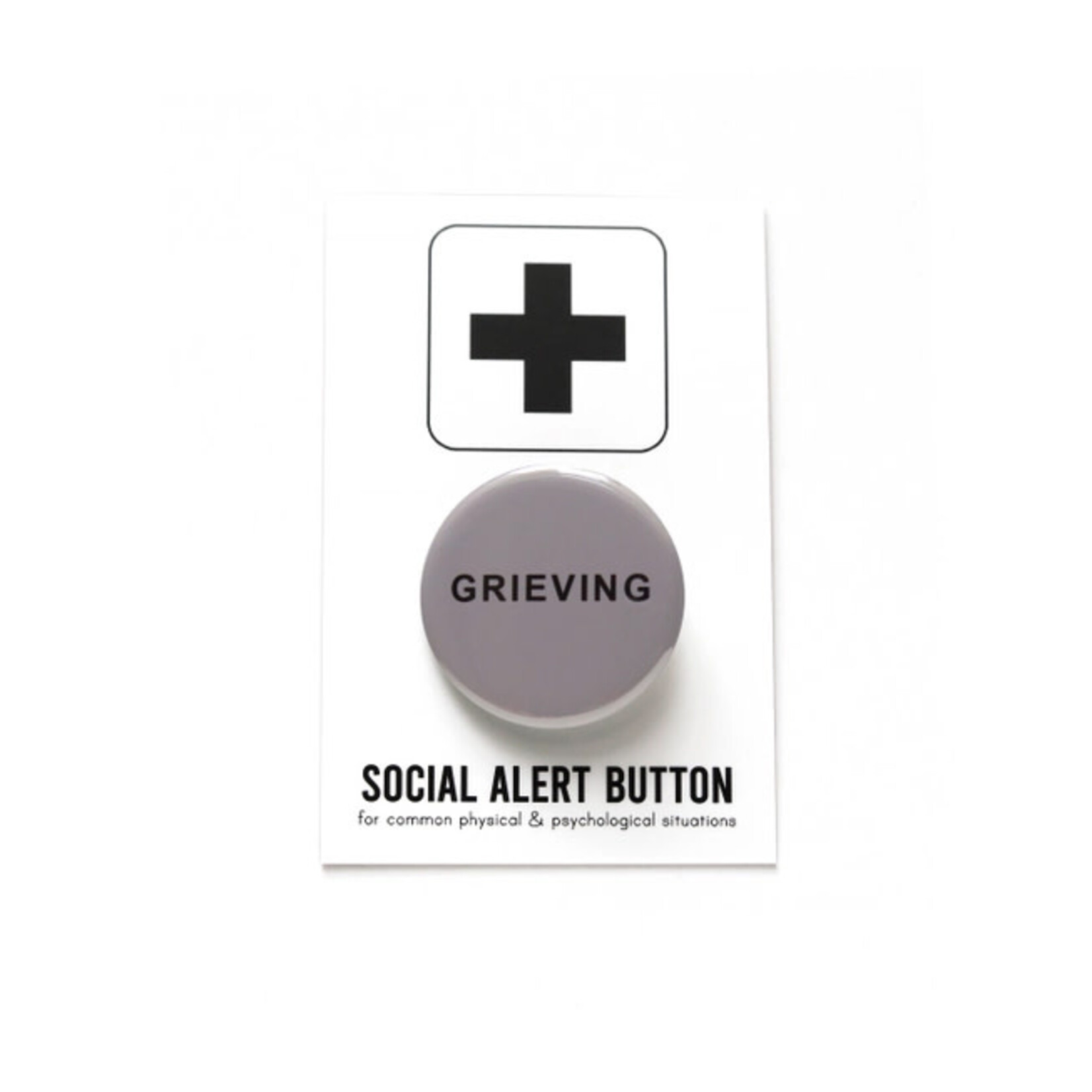 Word for Word Factory GRIEVING Pinback Button