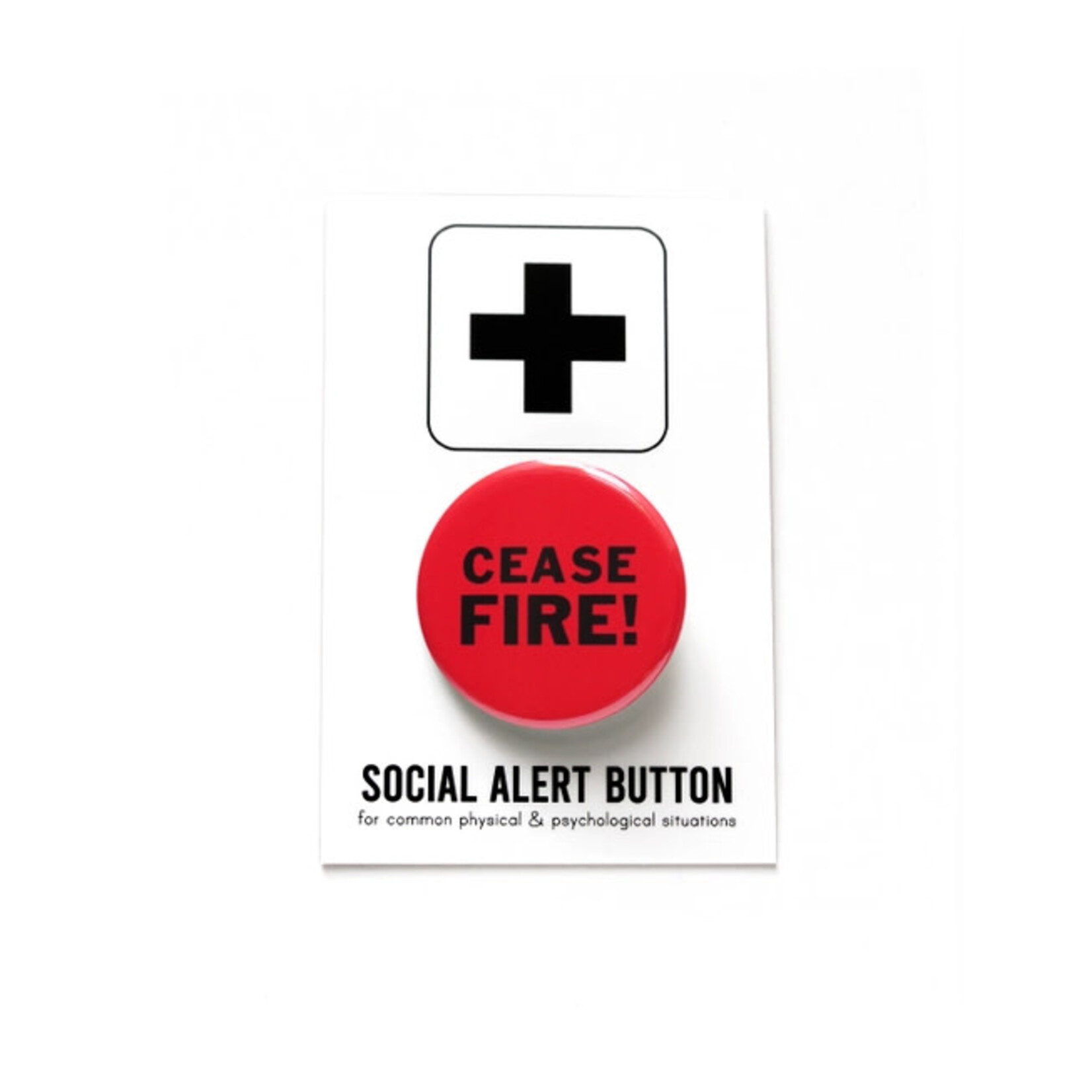 Word for Word Factory CEASEFIRE Pinback Button