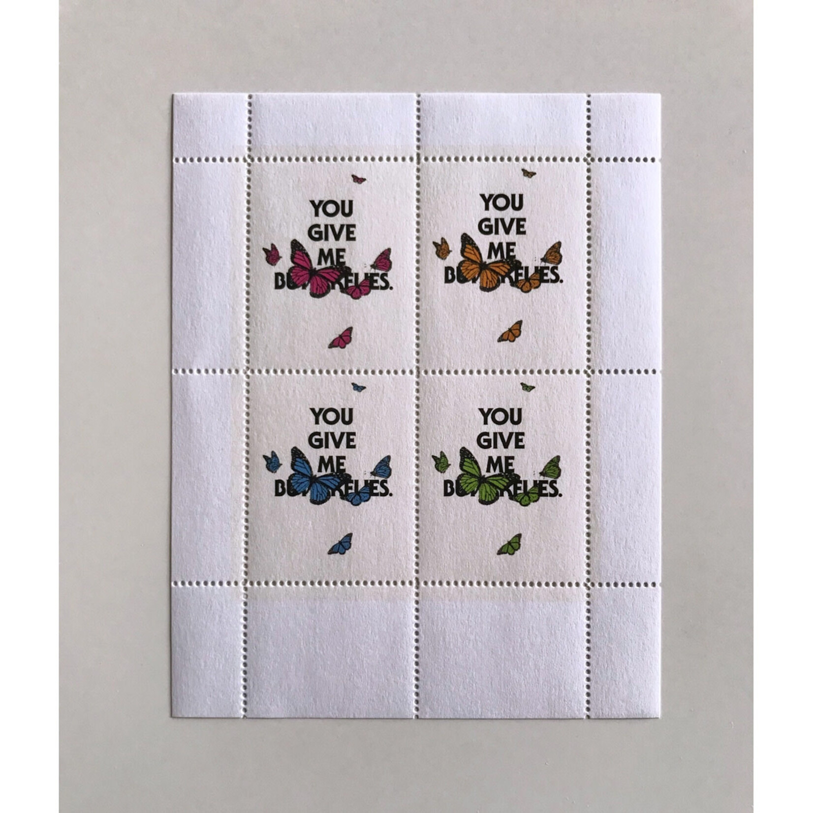 Portland Stamp Company Butterflies Sheet of Stamps