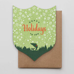 Hammerpress Hammerpress Card-Happy Holidays Timber