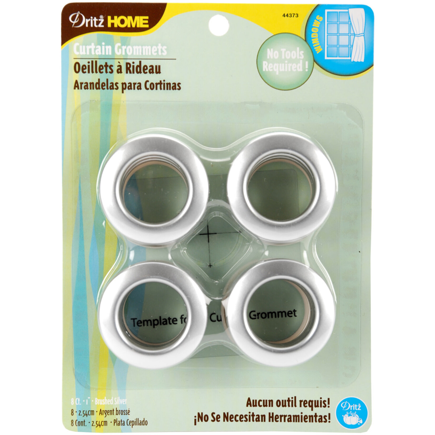 Dritz Dritz Home Curtain Grommets 1" Inner Diameter Plastic 8/Pkg