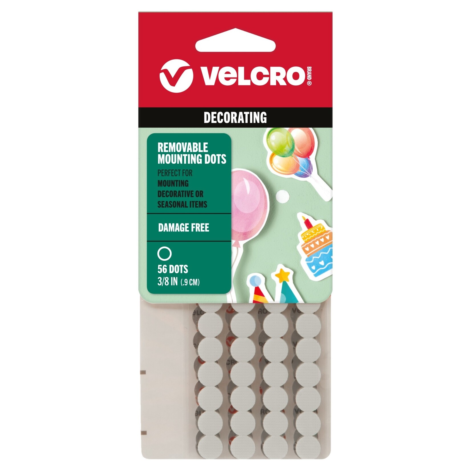 Velcro Velcro Removable Mounting Circles 56/Pkg-0.375"