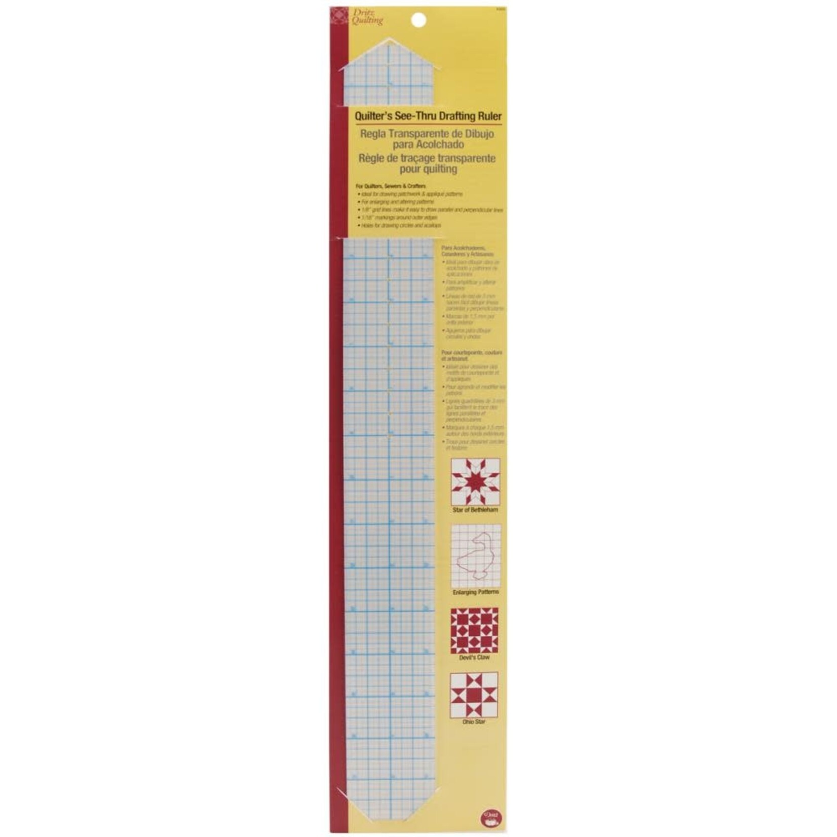 Dritz Dritz See-Through Ruler, 2"x 18"