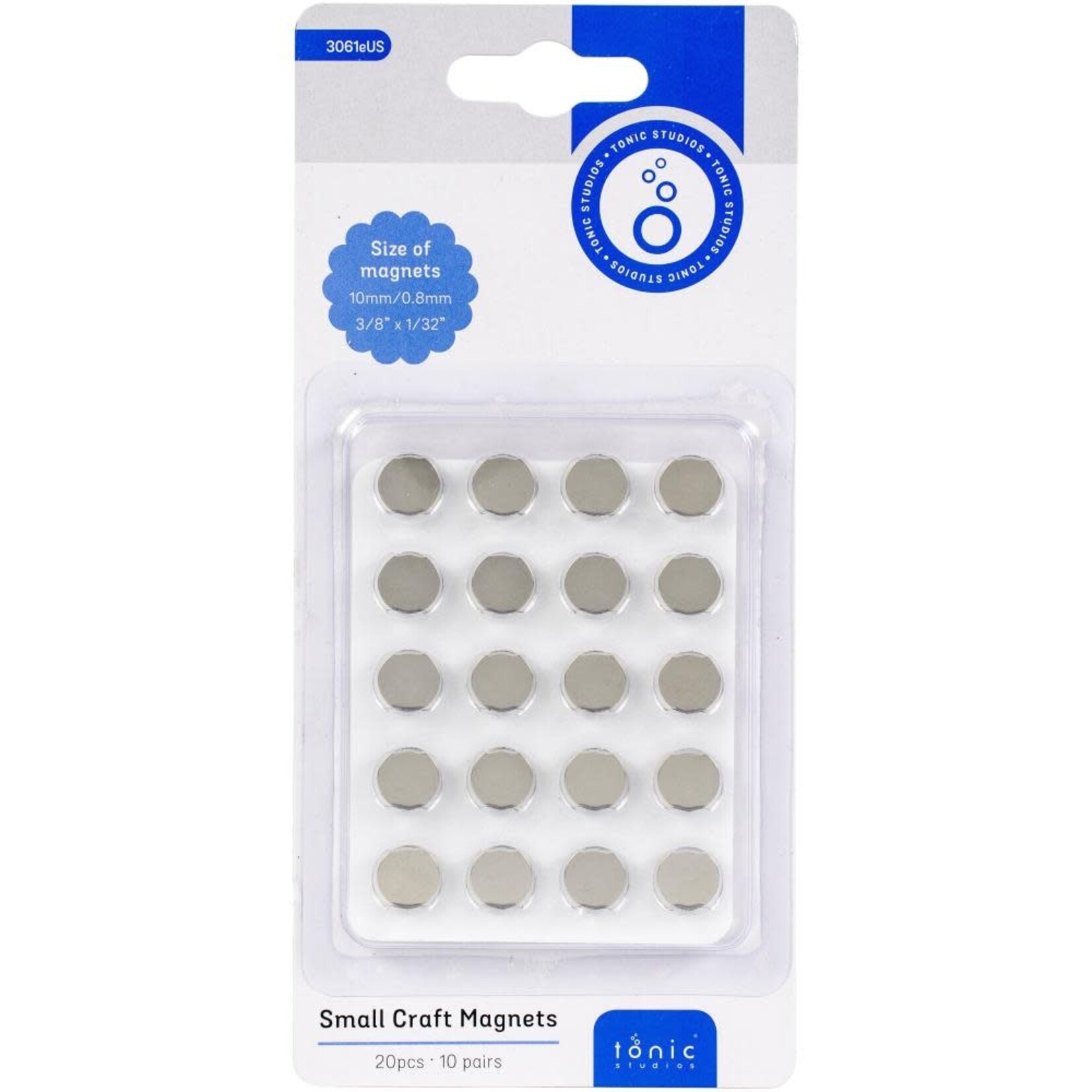 Tonic Studios Small Craft Magnets, 10mm 10 Pack