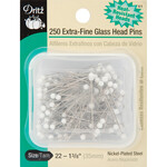 Glasshead Pins Extra Fine #22 250 Count