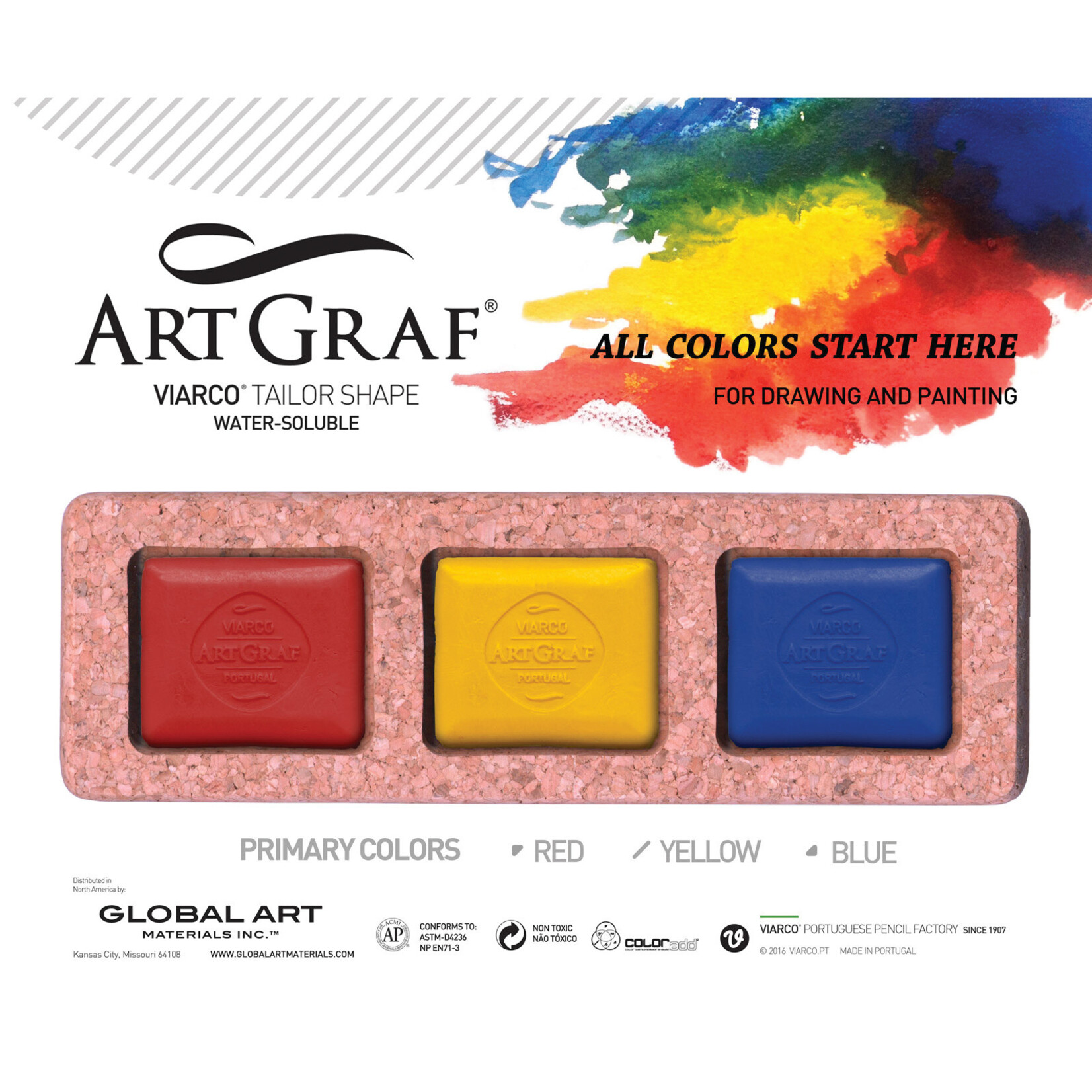 Global Art Materials ArtGraf WS Carbon Disc Set of 3