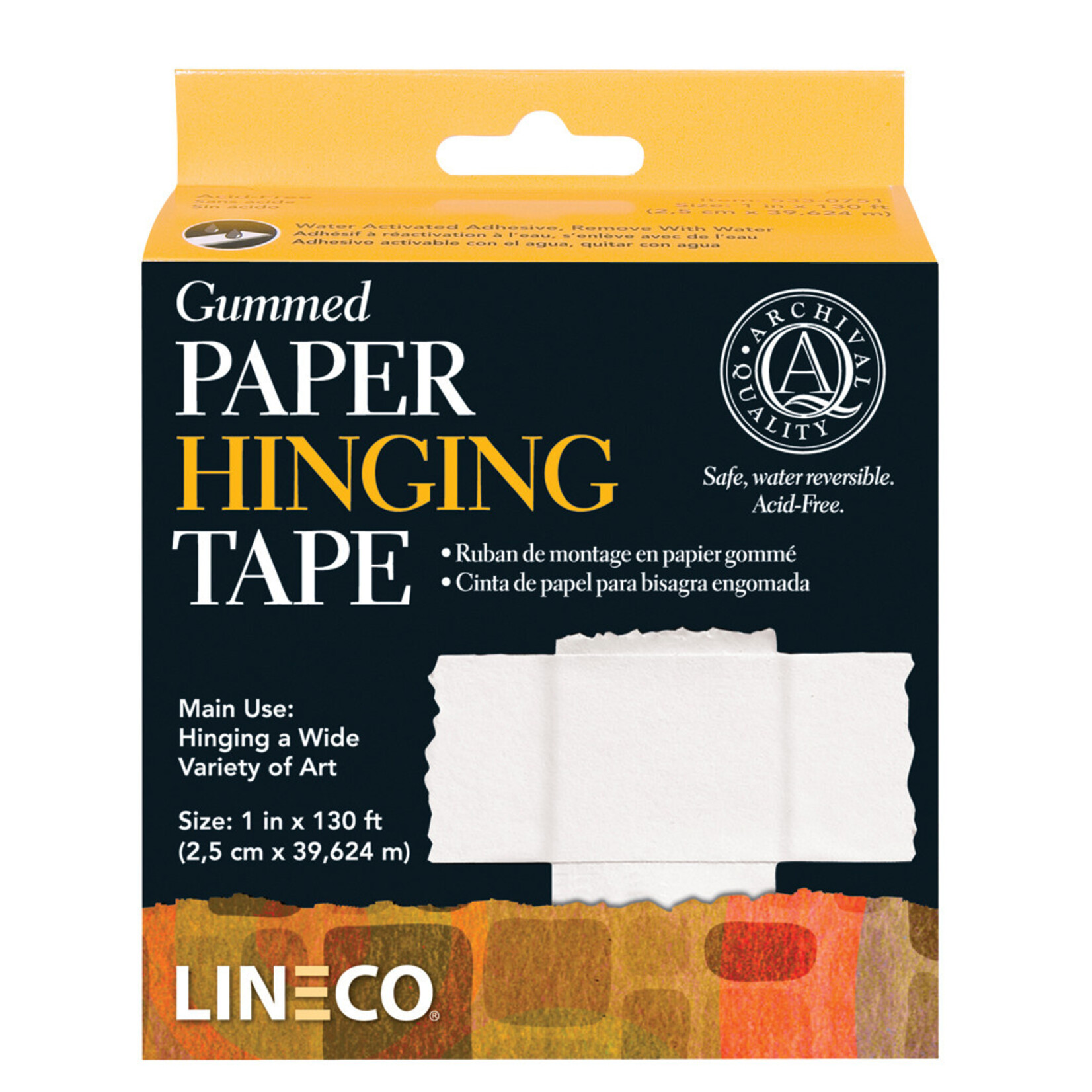 Lineco Lineco Paper Hinging Tape, 1"x 130'