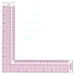 C-Thru Westcott L-Square, Clear 8"