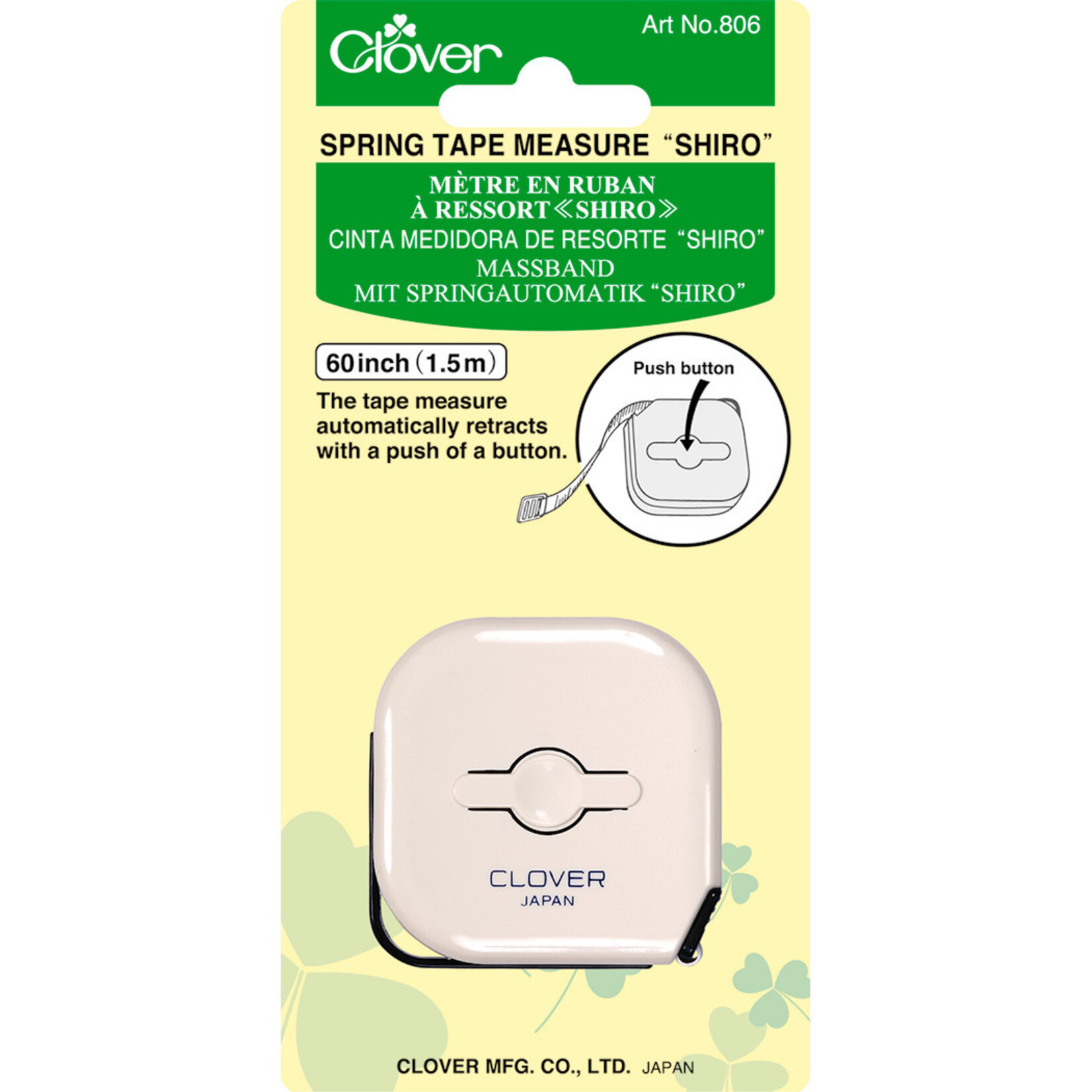 Clover Clover Spring Tape Measure