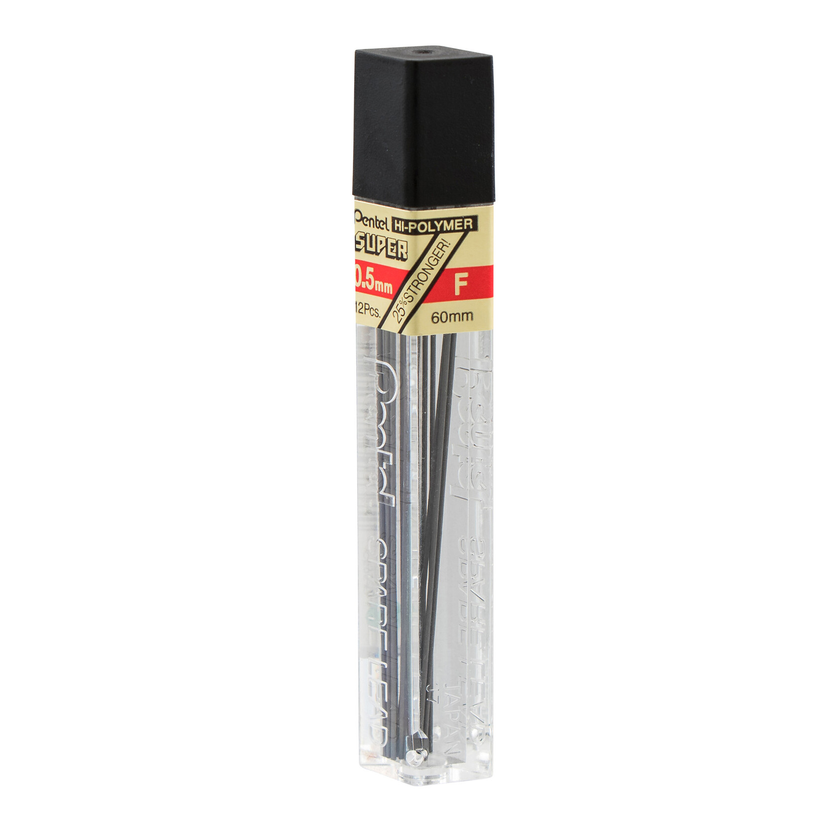 Pentel Hi-Polymer Refill Lead, 12 Count