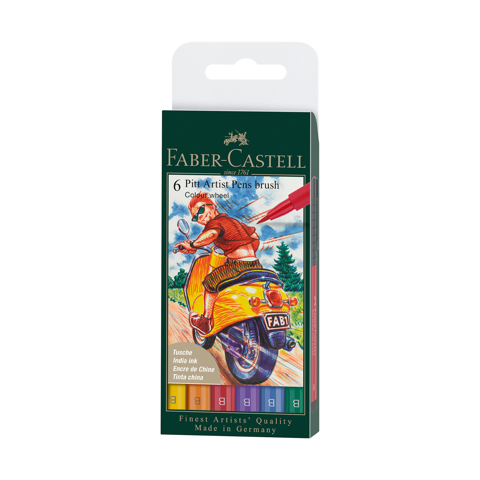 Faber-Castell Faber-Castell Pitt Artist Pen Wallet 6-Color