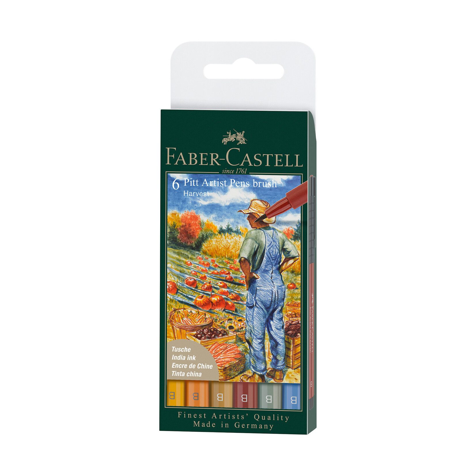 Faber-Castell Faber-Castell Pitt Artist Pen Wallet 6-Color