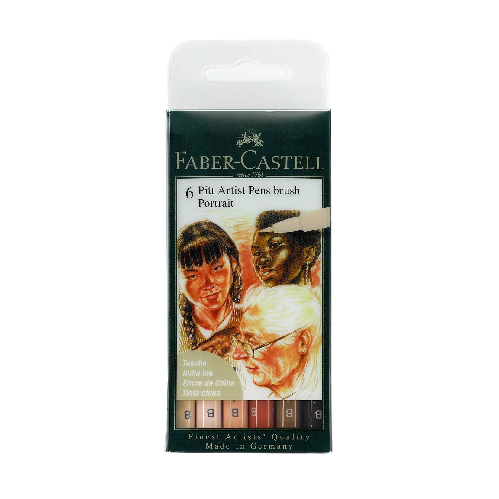 Faber-Castell Faber-Castell Pitt Artist Pen Wallet 6-Color