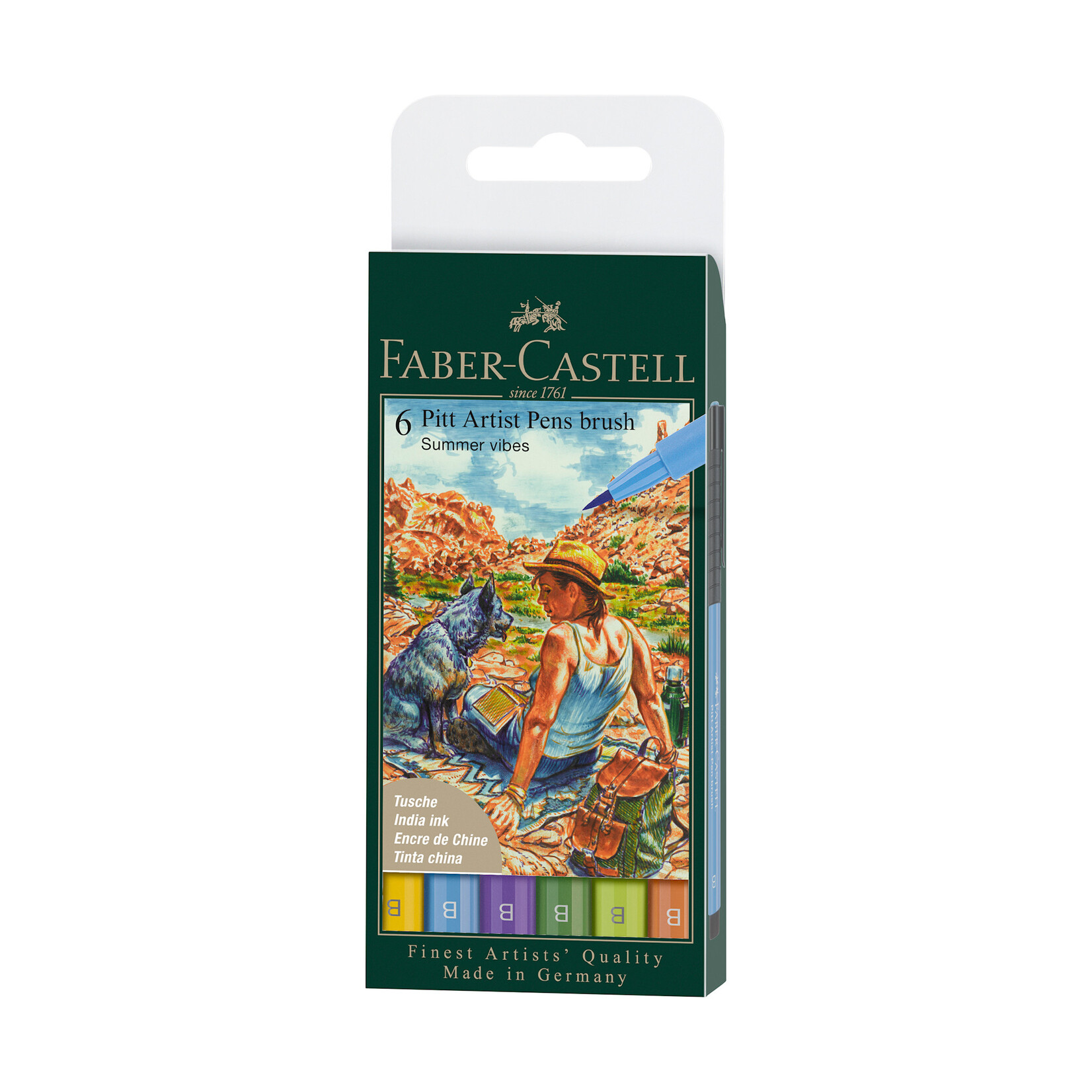 Faber-Castell Faber-Castell Pitt Artist Pen Wallet 6-Color