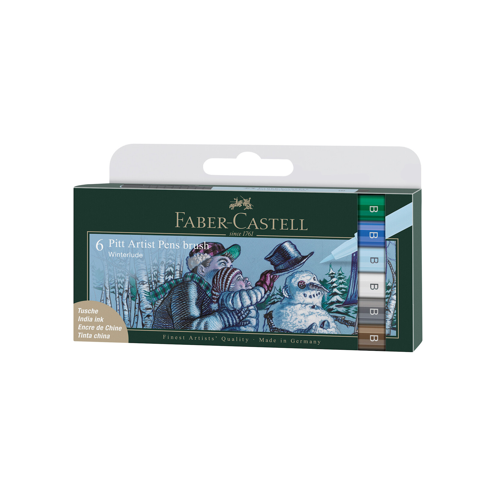 Faber-Castell Faber-Castell Pitt Artist Pen Wallet 6-Color