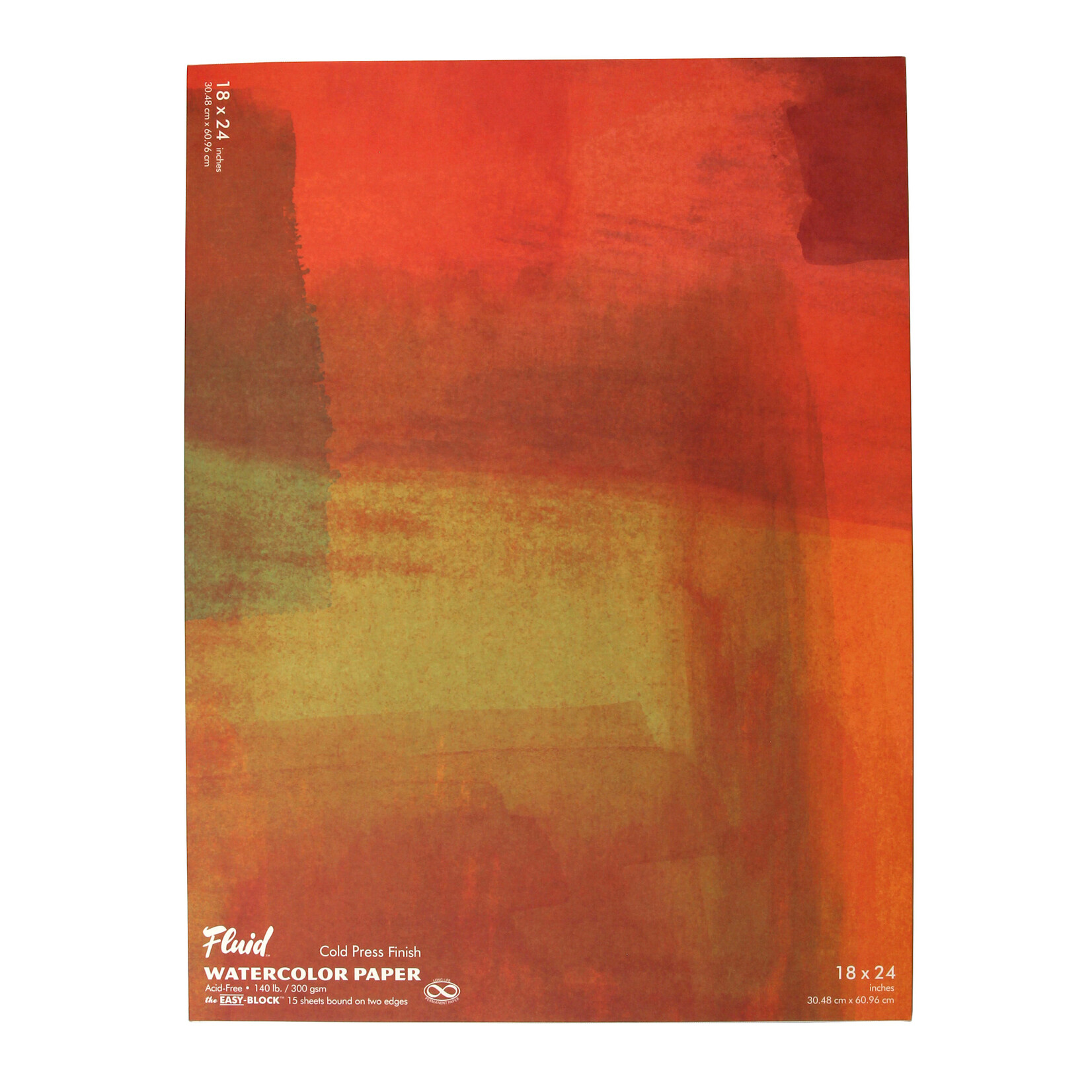 Global Art Materials Fluid Watercolor Paper Block, Cold Press